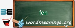 WordMeaning blackboard for fen